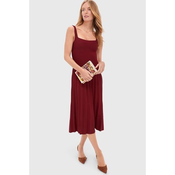 STAUD Roja Red Knit Ellison Dress NWT XS Retail $295 Tuckernuck - Picture 4 of 6
